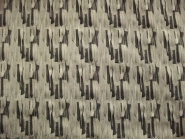 Baumwollstoff Stretch 473848 gemustert in sand-schwarz, Breite ca. 130 cm