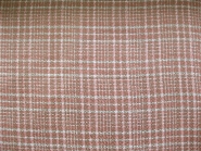 Feiner Bouclé-Stoff kariert 478163 in weiß-rosé, Breite ca. 150 cm