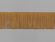 Fransenborte Wildleder-Imitat 38092-5c, Breite ca. 5 cm, Farbe camel