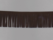Fransenborte Wildleder-Imitat 38092-5m, Breite ca. 5 cm, Farbe mokka