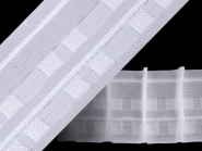 Gardinenband mit Bleistiftfalten in weiß 610093, Breite ca. 50 mm
