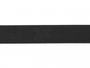 Gummiband geflochten schwarz 54005-30s, Breite ca. 30 mm