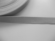 Gurtband 357254-25 silbergrau, Stärke ca. 1,8 mm