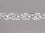 Klöppelspitze 82231_10087, Breite 30 mm, Farbe weiß mit Lurex silber