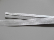 Lurex-Schrägband 640-02, Breite ca. 15 mm, Farbe 02 silber