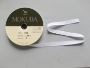 Mokuba Grossgrain Ribbon Nr. 8900-9-00, Farbe 00 weiß, Breite ca. 9 mm