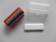 Schneiderkreide bunt im Kleinpack, 4 Stück in Plastikdose, 4 Farben