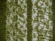 Spitzenstoff elastisch 464368 in oliv mit aufgenähten Pailletten, Breite ca. 150 cm