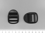 Verstellschnalle-Gurtschnalle Nr. 0650-25 schwarz