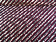 Weihnachtsdekostoff L8113-102 in bordeaux mit Glitterstreifen diagonal, Breite ca. 150 cm