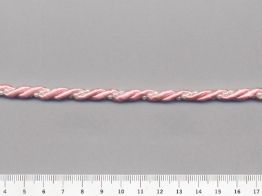 Plattierschnur HP1887 in rosa mit Perlenband perlmutt