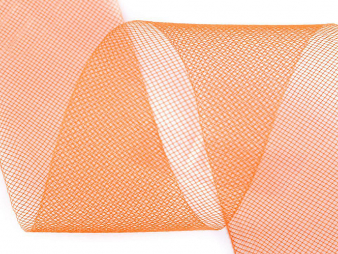 Crinoline Versteifungsband soft 080906-08, Breite 5 cm, Farbe 08 orange