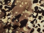 Feinjersey Leodruck 466881 in natur-braun-schwarz mit Goldglitter - 2
