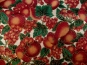 Weihnachtsdekostoff L8113-113 Weihnachtsapfel in rot und roter Glitter - 2